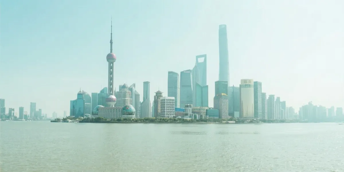 Shanghai skyline illustration