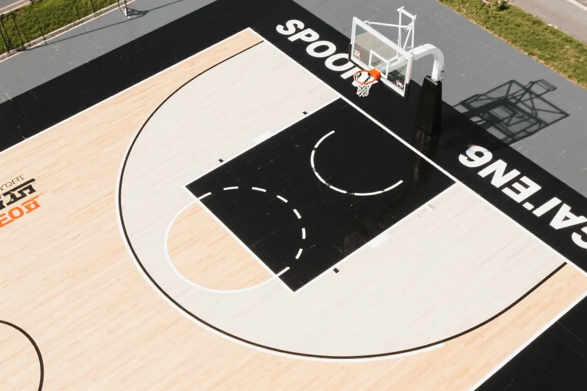 篮球球场俯视